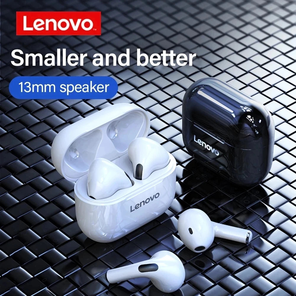 Original Lenovo LP40 TWS Wireless Earbuds – Bluetooth 5.0 Touch Control Stereo Headphones for Android & iPhone