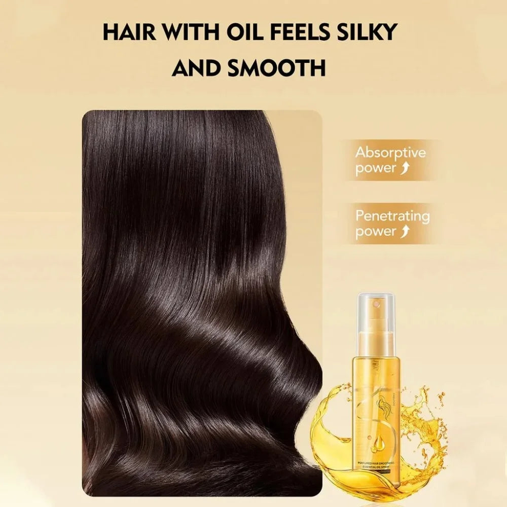 Hair Care Essential Oil Spray, Nourishing & Repair, Smooth Shiny Finish, Long-Lasting Fragrance, Easy Use for All Hair Types - Deals Today