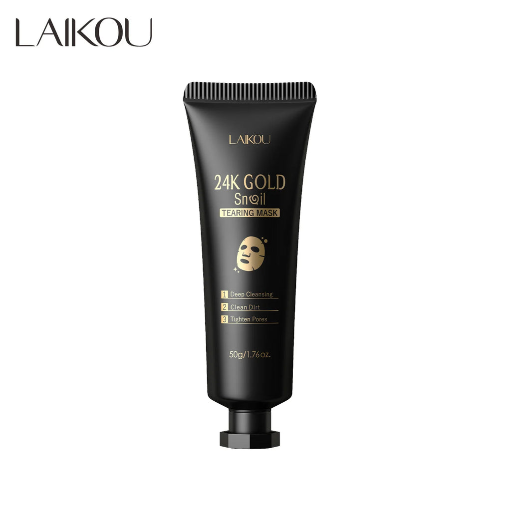 LAIKOU 24K Gold Sakura Peeling Face Mask Anti Wrinkle Whitening Blackhead Removal Facial Tear Off Mask Skin Care Products - Deals Today