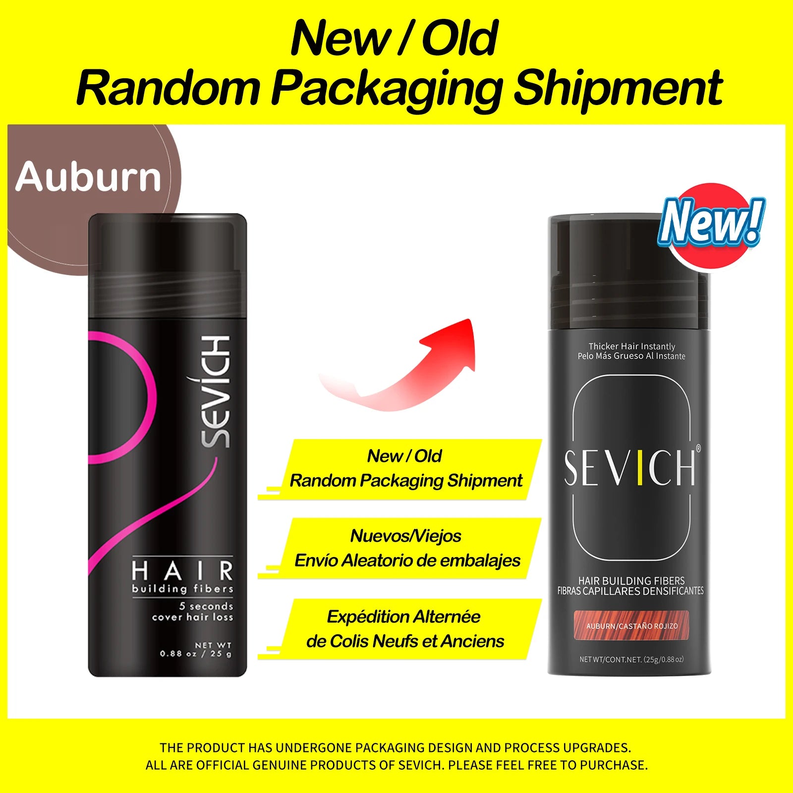 Sevich 25g hair building fibers powder hair loss products bald extension thicken hair spray jar keratin - Deals Today