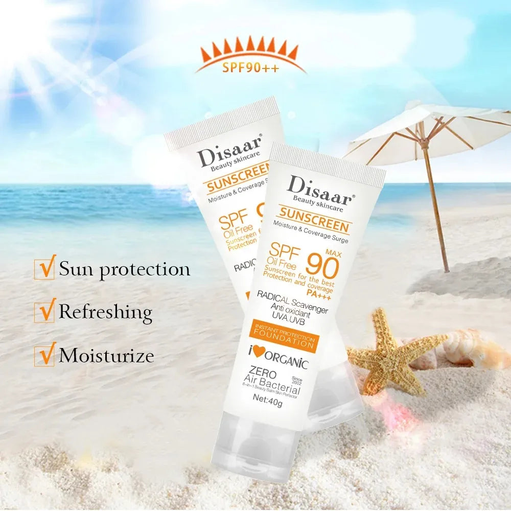 Facial Body Sunscreen Waterproof SPF 90+UV Sun Cream Sunblock Skin Protective Cream Anti Sun Facial Seaside Protection Cream - Deals Today