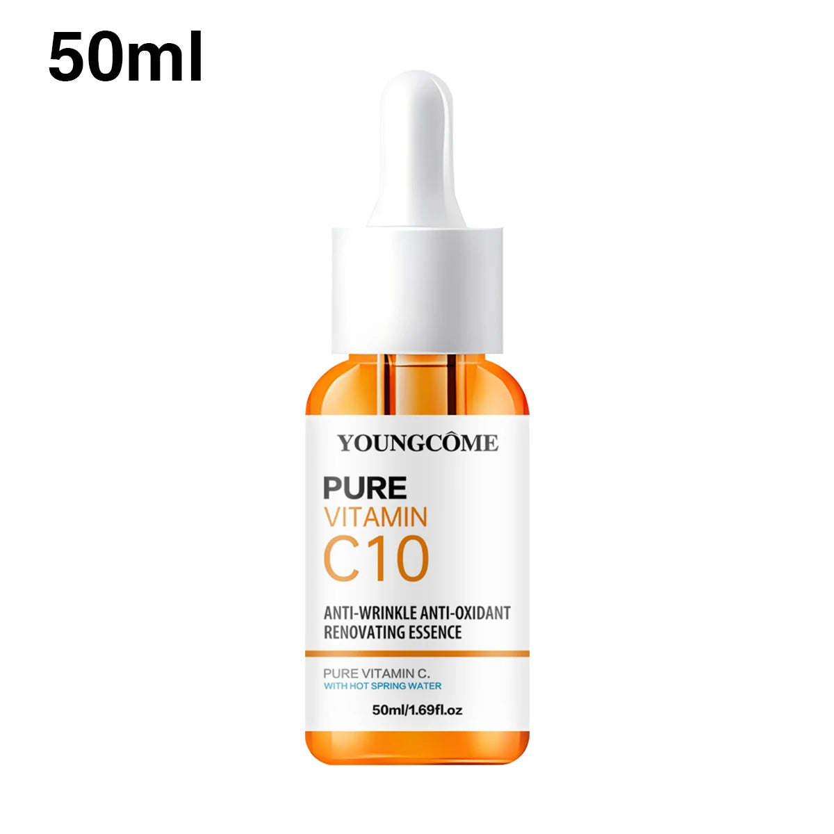 Vitamin C Facial Essence Hyaluronic Acid Dark Skin Brighten Serum Fade Fine Lines Moisturizing Repair Dull Serum Face Skin Care - Deals Today