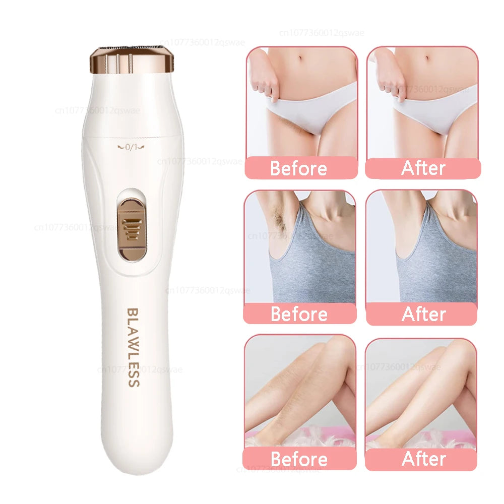 Electric Shaver for Women Female Razor Bikini Trimmer Facial Shavers for Ladies Body Underarms Legs Portable Painless Epilator - Deals Today