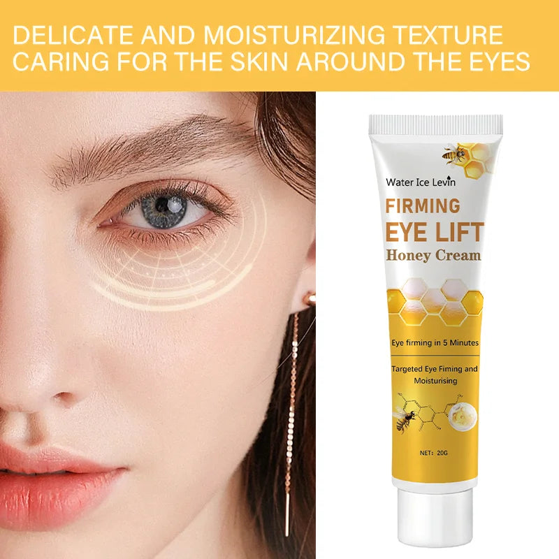 Honey Eye Cream lightens dark circles, firming skin Instant Eye Repair Essence Eye Beauty treatment - Deals Today
