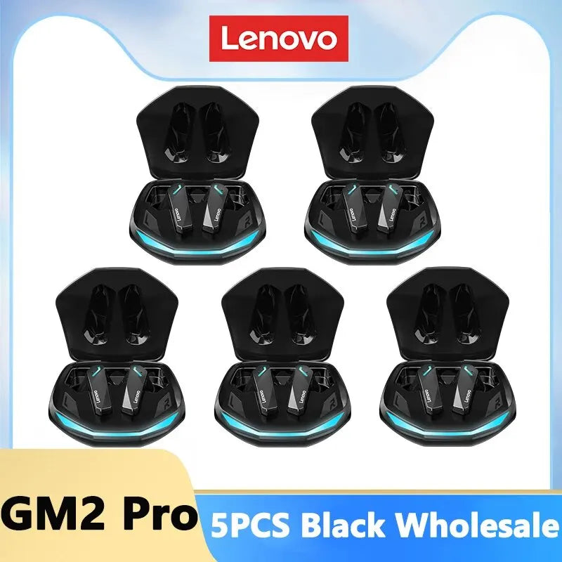 Lenovo GM2 Pro Bluetooth 5.3 Earbuds with Mic – 9D Stereo Wireless Headphones for Gaming & Music