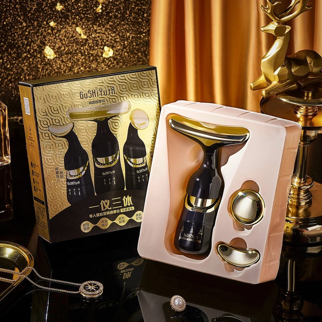 Face Lifting Device Neck Facial Eye Massage Introducer Microcurrent Skin Rejuvenation Anti Aging Beauty Device Face Massager - Deals Today