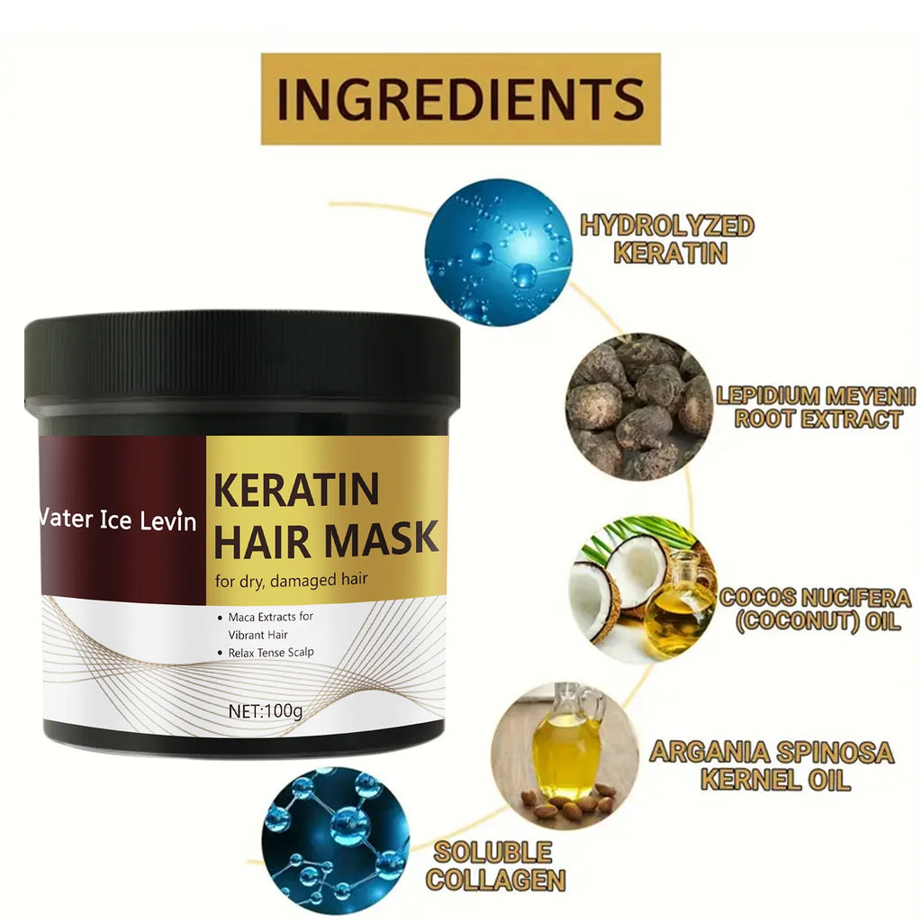 Magical Keratin Hair Mask 5 Seconds Fast Repair Damaged Frizzy Hair Soft Smooth Shiny Straightening Deep Moisturizing Hair Care - Deals Today