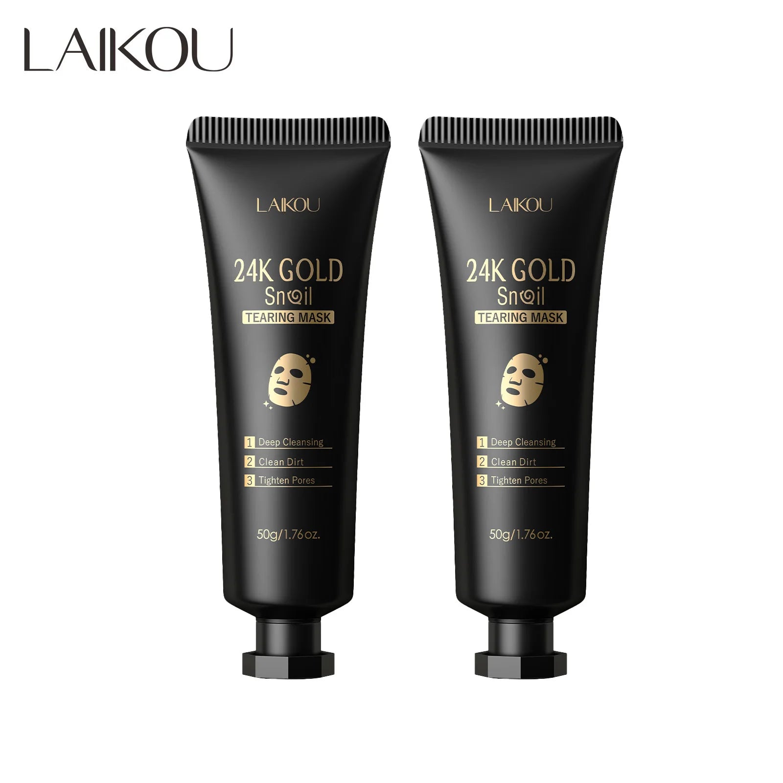 LAIKOU 24K Gold Sakura Peeling Face Mask Anti Wrinkle Whitening Blackhead Removal Facial Tear Off Mask Skin Care Products - Deals Today