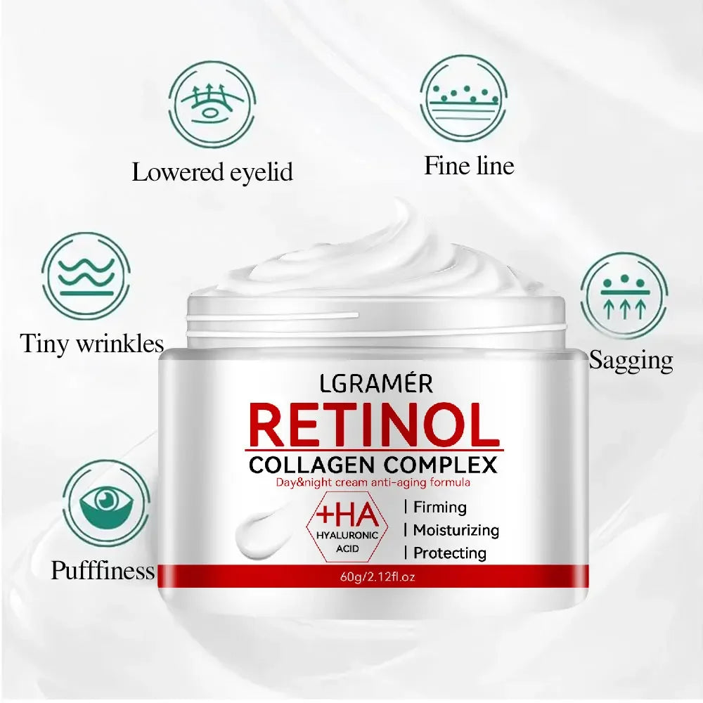 Retinol Lifting Firming Cream Collagen Smooth wrinkles Face Cream For Moisturizer Whitening Brighten Skin Products - Deals Today