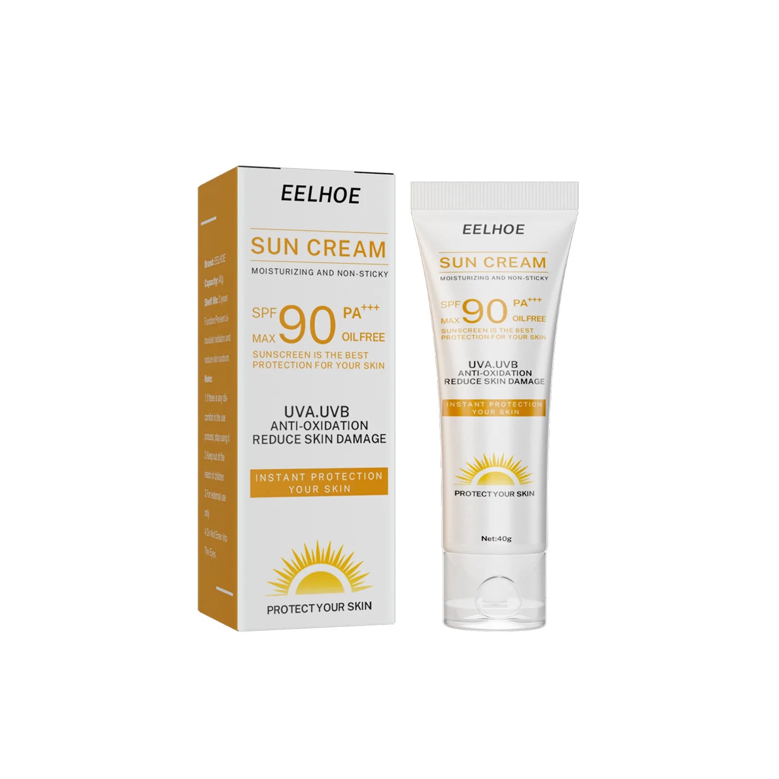 EELHOE Sunscreen Spf 90 Whitening Sun Cream for Face Body Oil-control Bleaching Face Moisturizer Sunblock Skin Protective Cream - Deals Today