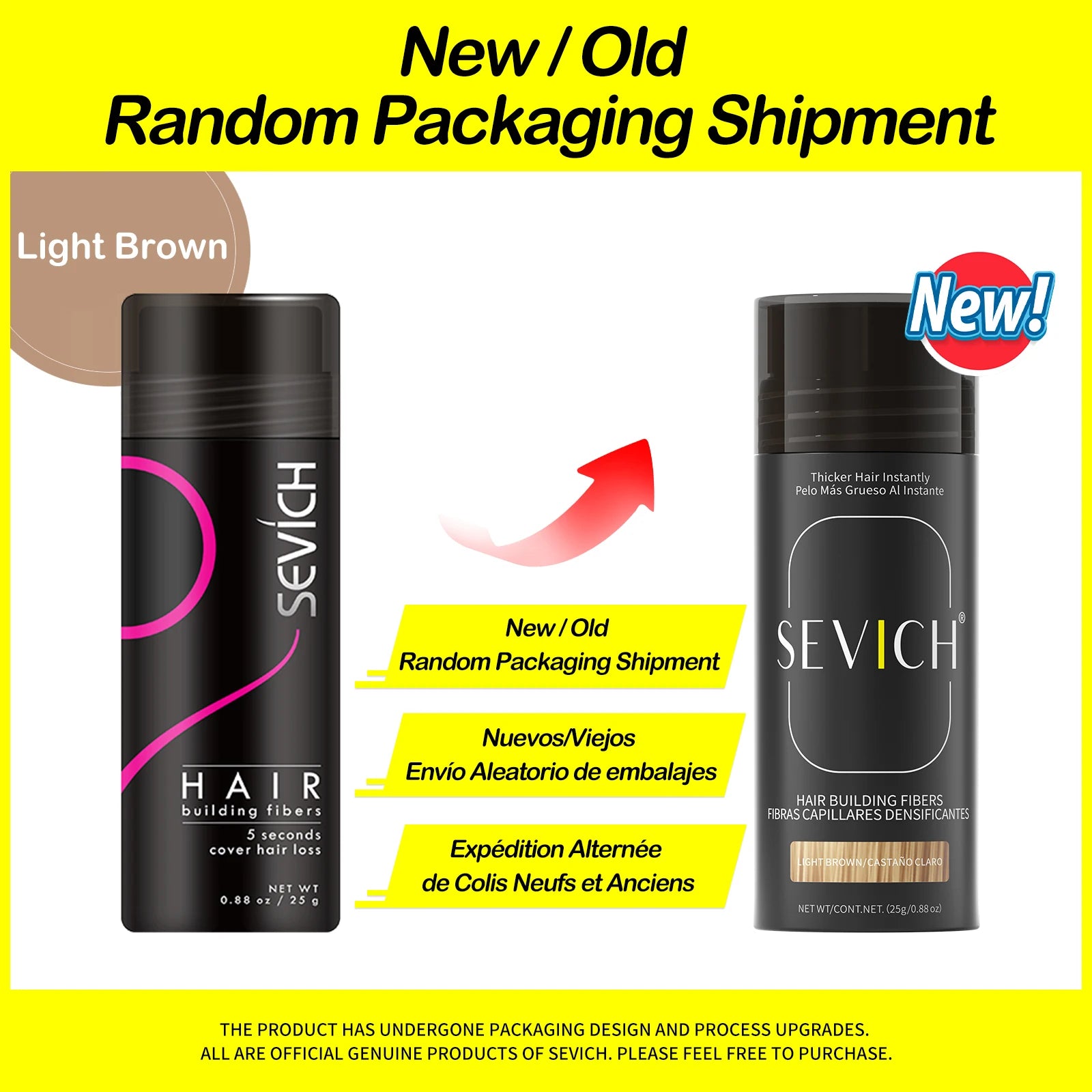 Sevich 25g hair building fibers powder hair loss products bald extension thicken hair spray jar keratin - Deals Today