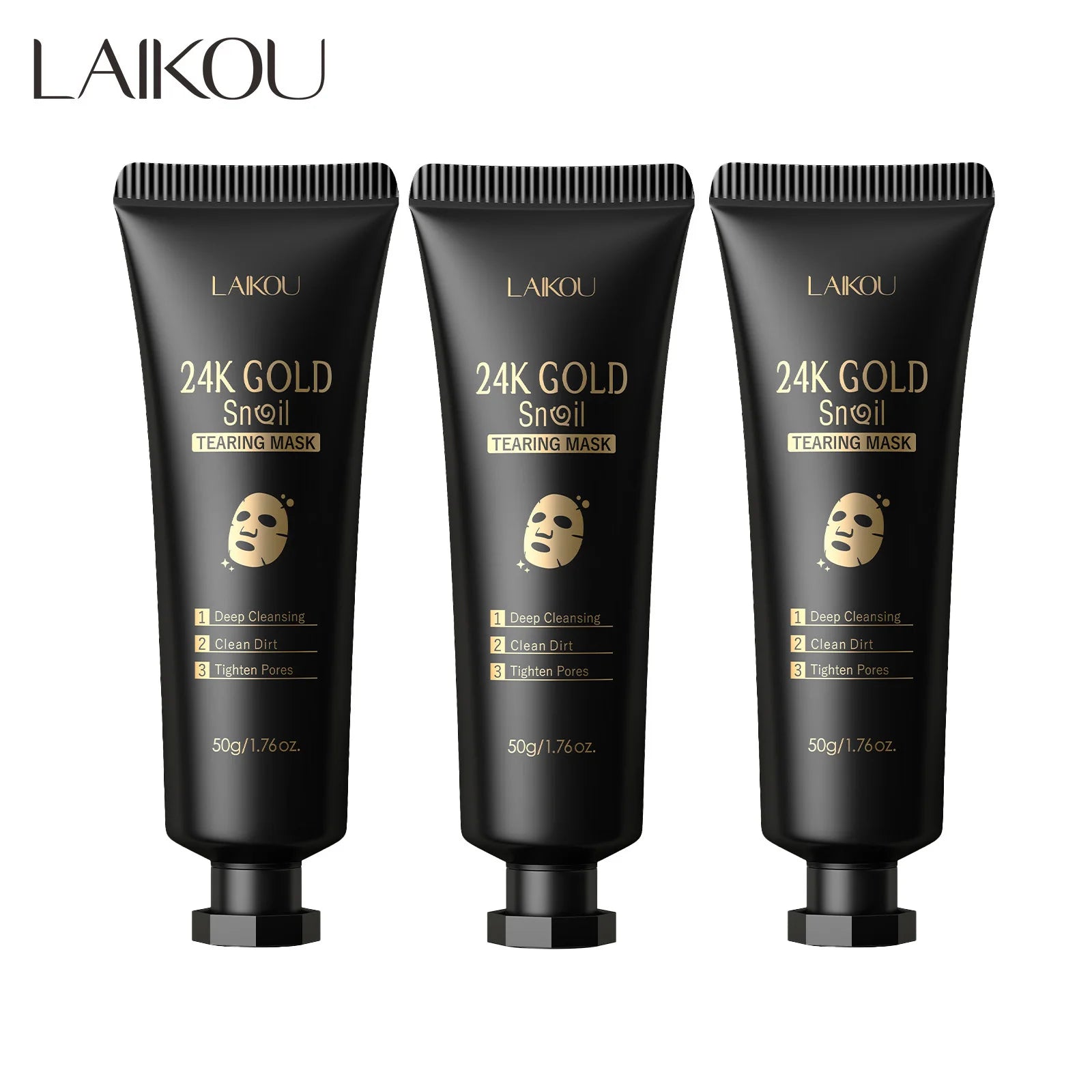 LAIKOU 24K Gold Sakura Peeling Face Mask Anti Wrinkle Whitening Blackhead Removal Facial Tear Off Mask Skin Care Products - Deals Today