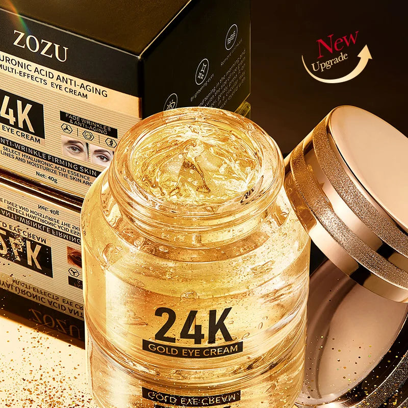 24k Gold Hyaluronic Acid Eye Cream Anti Dark Circles Eye Bags Firming Moisturizing Eyes Skin Care Prodcuts - Deals Today