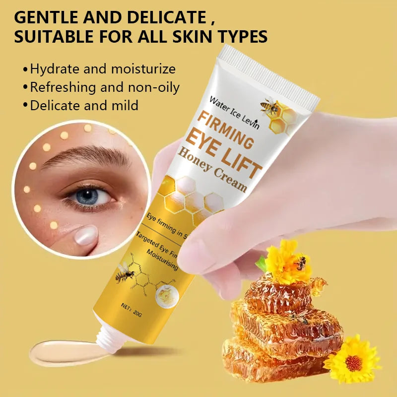Honey Eye Cream lightens dark circles, firming skin Instant Eye Repair Essence Eye Beauty treatment - Deals Today