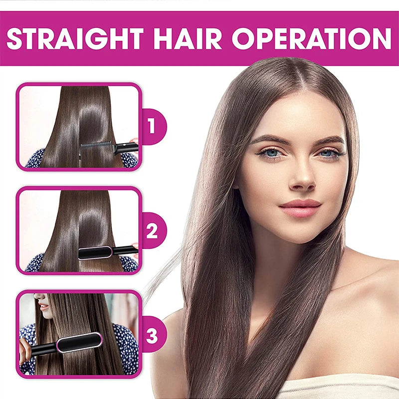 Hair Straightener Professional Ptc Quick Heated Electric Hot Comb Hair  Comb Personal Care Multifunctional Hairstyle Brush - Deals Today