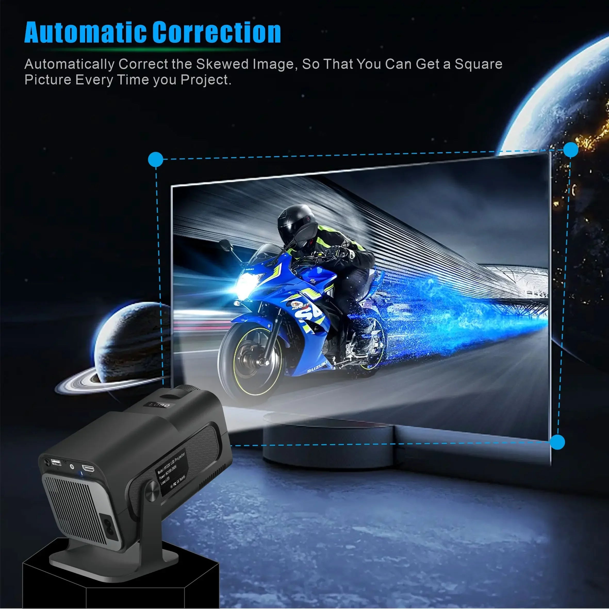 Salange HY320 MINI Android 11.0 Projector LED Beamer Home Cinema 300ANSI 720P WIFI Smart TV HD Support 1080P 4K Home Movie