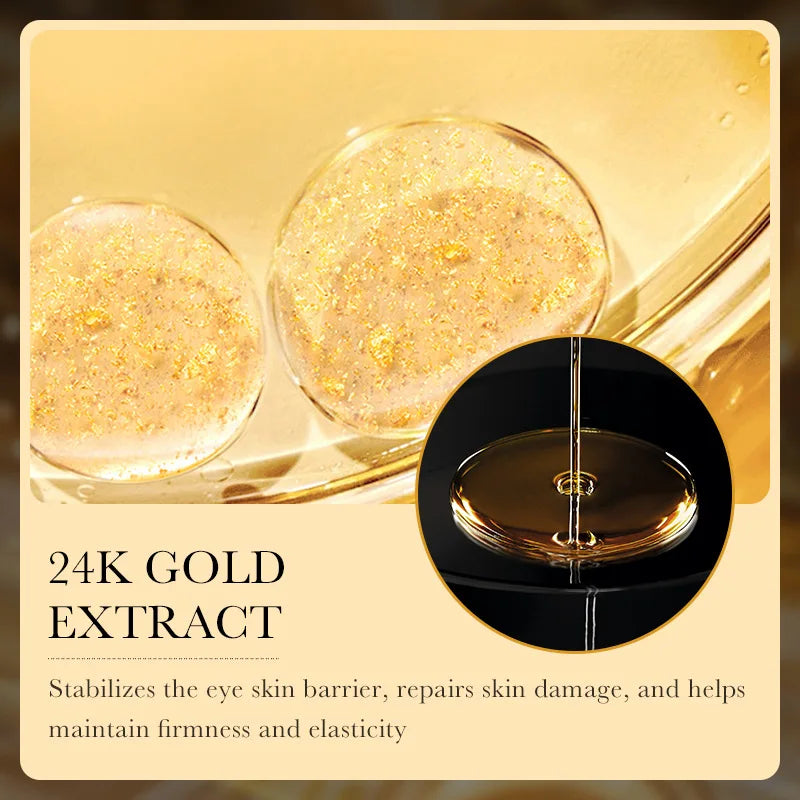 24k Gold Hyaluronic Acid Eye Cream Anti Dark Circles Eye Bags Firming Moisturizing Eyes Skin Care Prodcuts - Deals Today