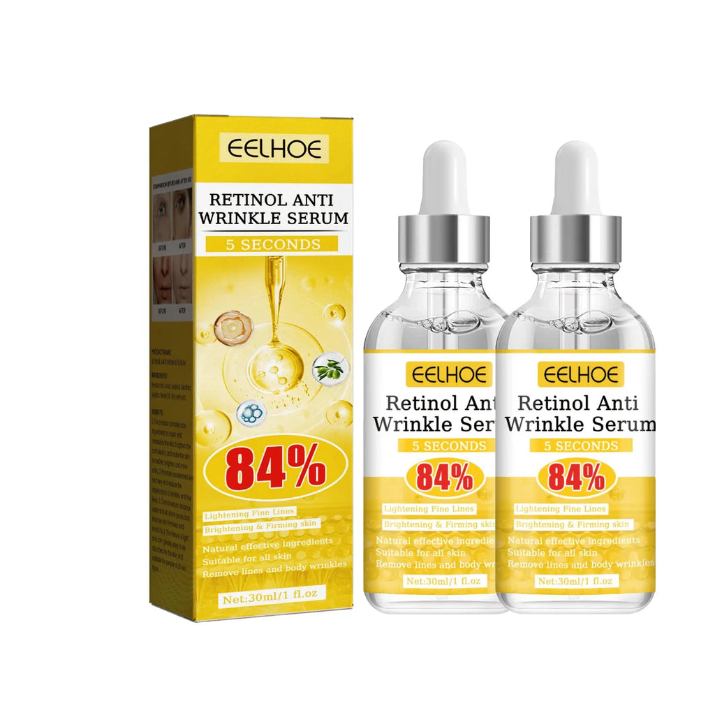 Retinol Anti-Wrinkle Serum Anti Aging Face Lifting Firming Fade Fine Lines Moisturizing Skin Care Hyaluronic Acid Facial Serum - Deals Today