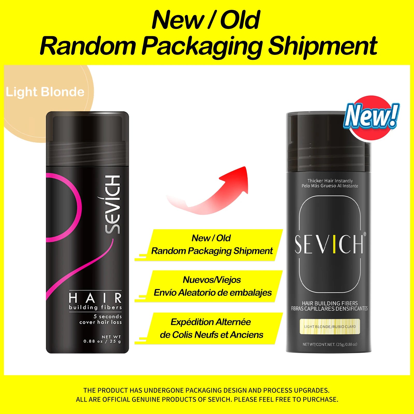 Sevich 25g hair building fibers powder hair loss products bald extension thicken hair spray jar keratin - Deals Today