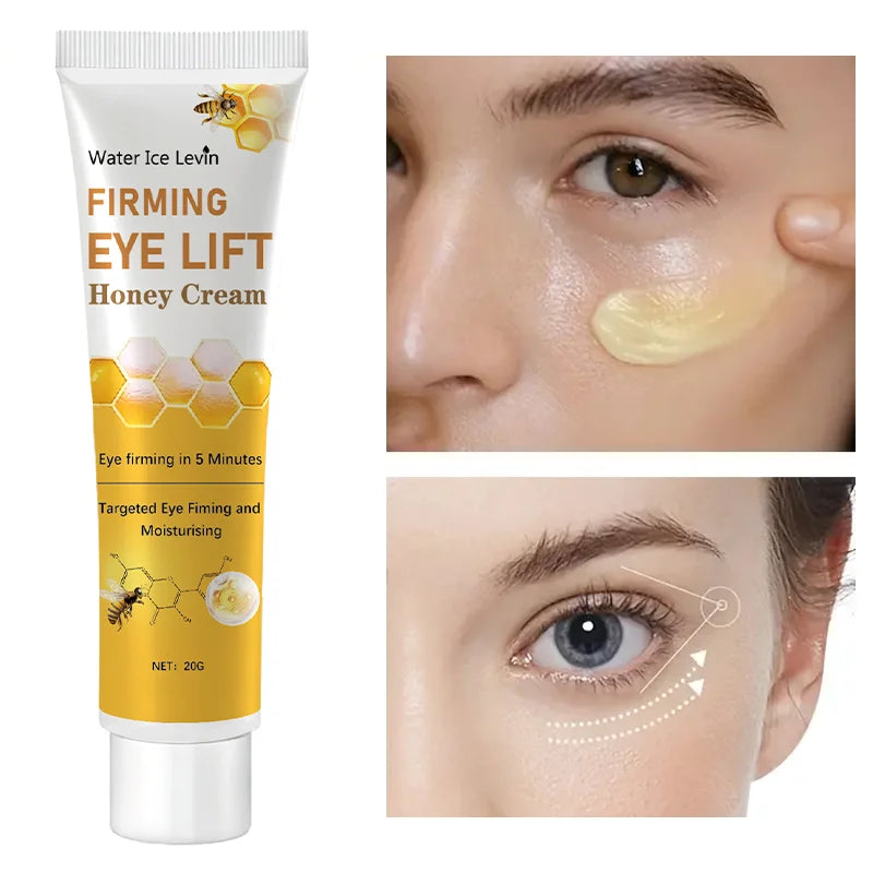 Honey Eye Cream lightens dark circles, firming skin Instant Eye Repair Essence Eye Beauty treatment - Deals Today