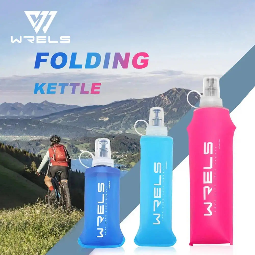 Collapsible Silicone Water Bottle – 150ml/250ml/500ml Portable Outdoor Bottle for Running, Hiking, Camping & Travel
