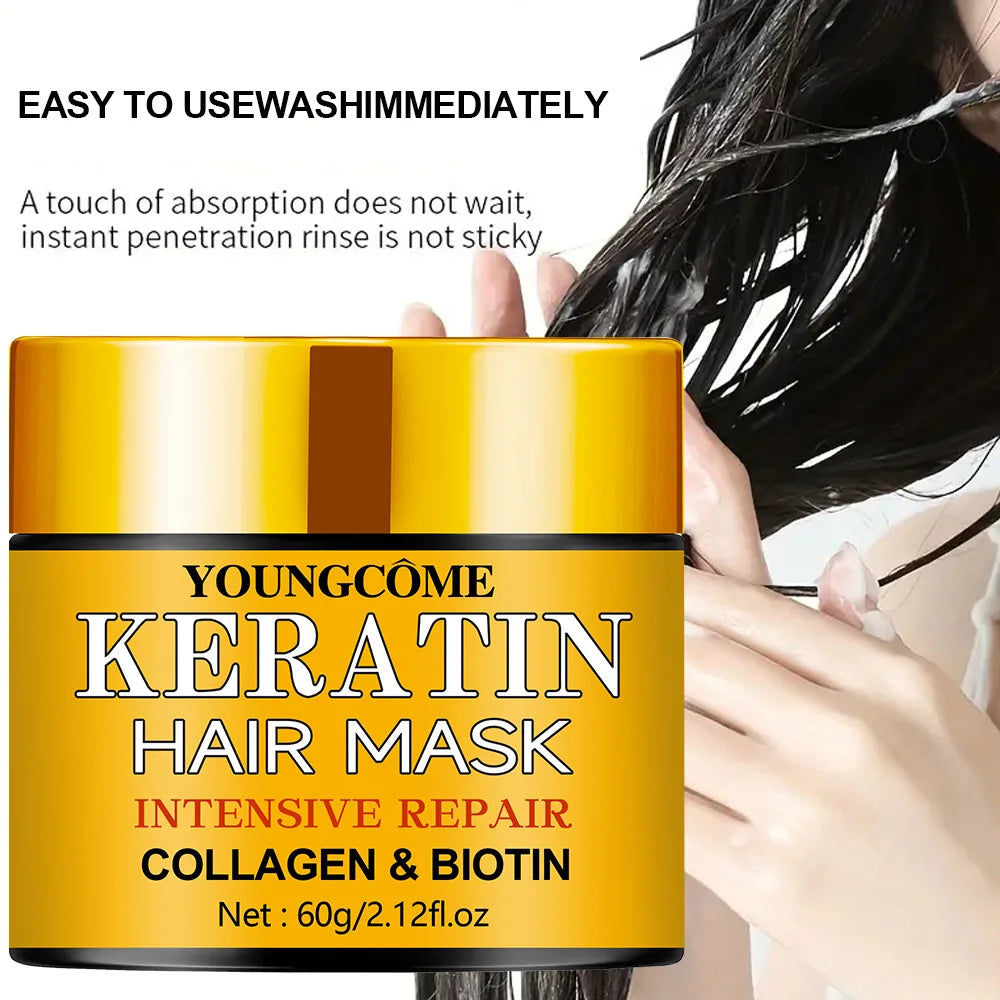 Hair Repairs Hair Mask Essential Oil Nourishing for Dry Damaged Biotin Collagen Keratin Treatment Hairs Conditioner Hair - Deals Today