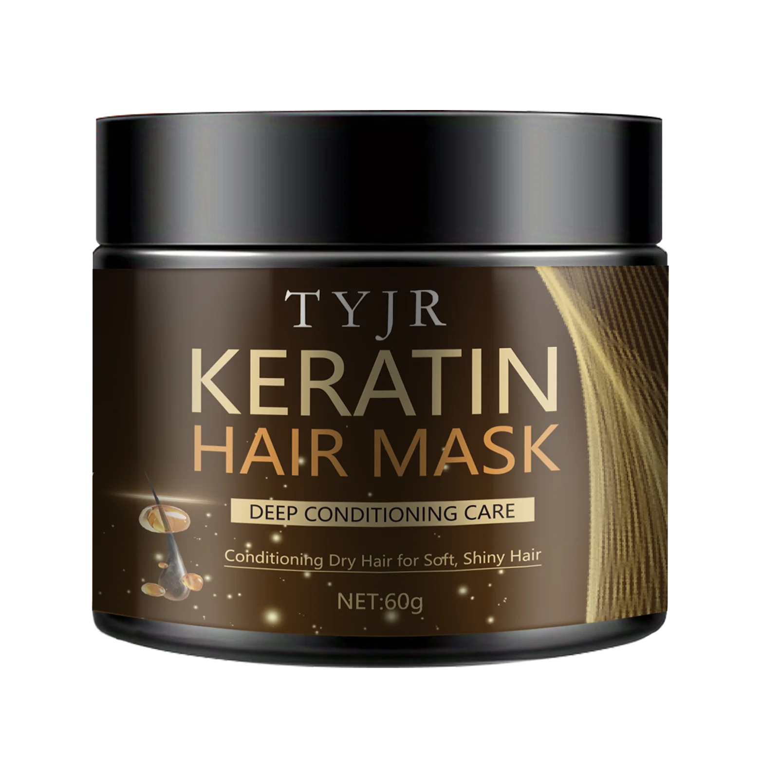 Magical Keratin Hair Mask 5 Seconds Fast Repair Damaged Frizzy Hair Soft Smooth Shiny Straightening Deep Moisturizing Hair Care - Deals Today